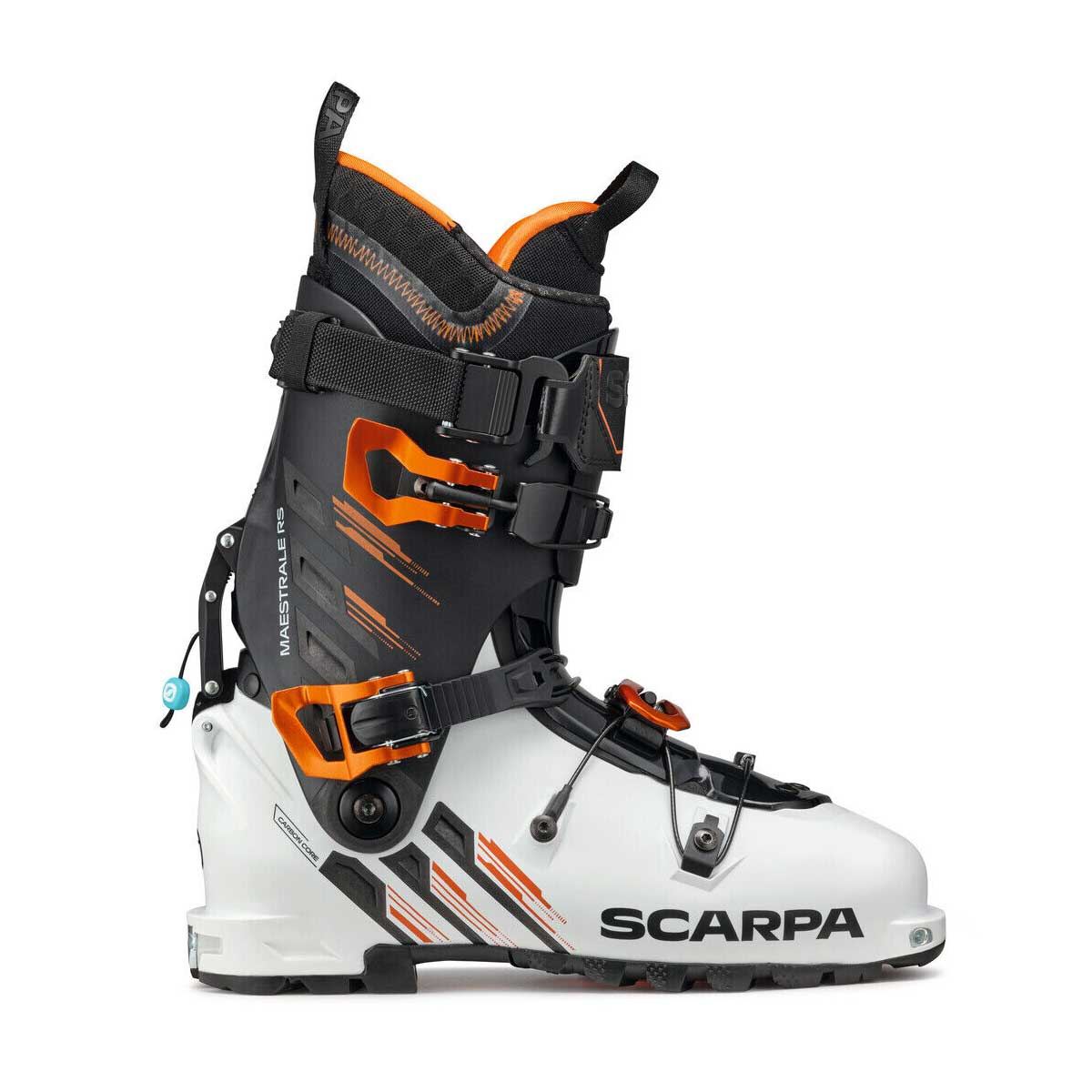 Scarpa Maestrale RS Boot in White and Black and Orange